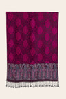 Foulard Pashmina Motif Paisley Fuchsia