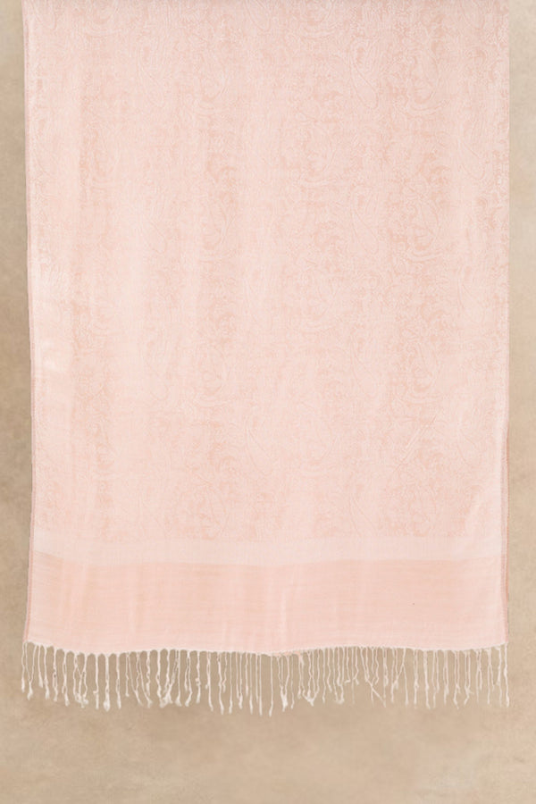 Écharpe Pashmina Douce à Franges – Rose 