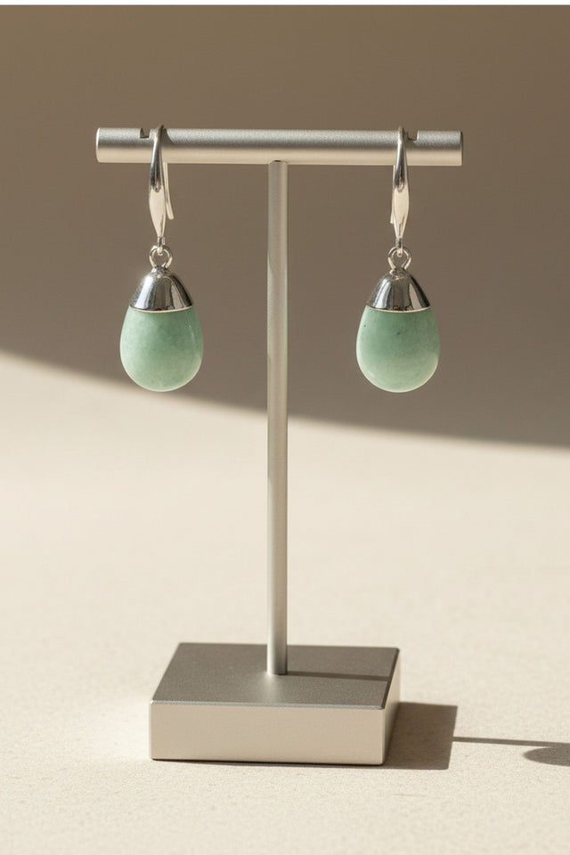 Sage Green Drop Earrings