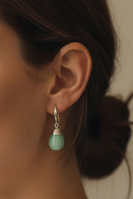 Sage Green Drop Earrings