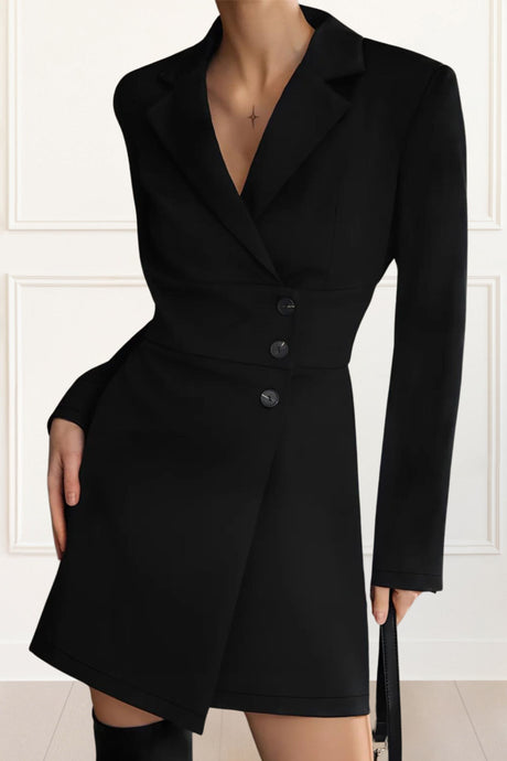 Samantha Blazer Dress Long Sleeve Solid Color