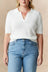 Sandrine Textured Short Sleeve Knit Top