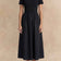 Sarah Black Full-Skirt Dress