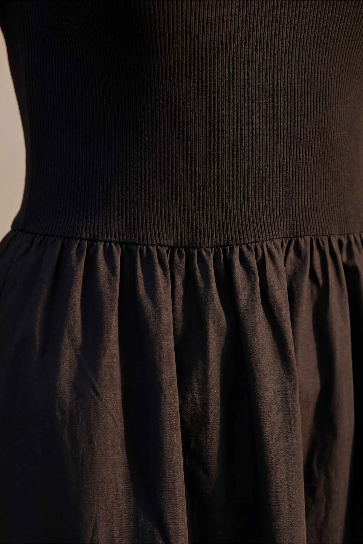 Sarah Black Full-Skirt Dress