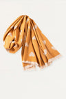 Scarf Hearts Motif Fringes