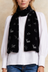 Foulard léger Cerfs Noir