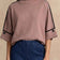Sézane Mock Neck Oversized Knit Top
