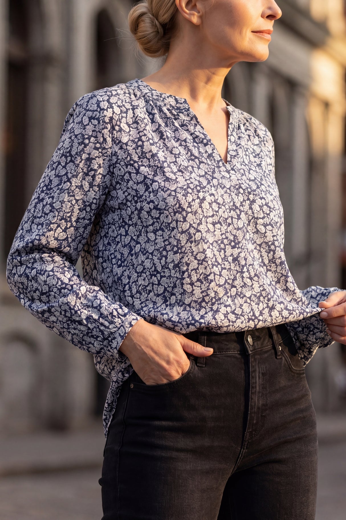 Sharon Floral Print Blouse