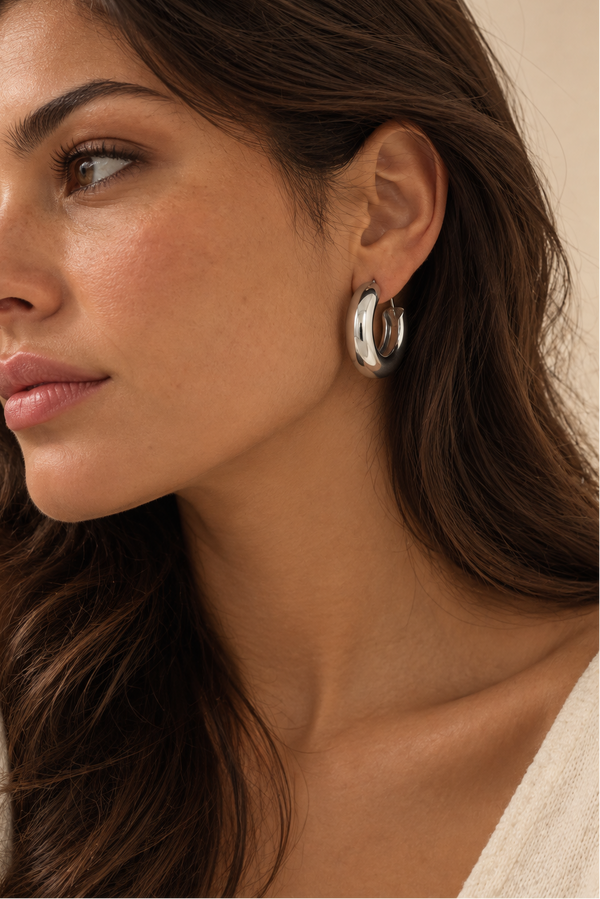 Boucles D’Oreilles Créoles Épaisses