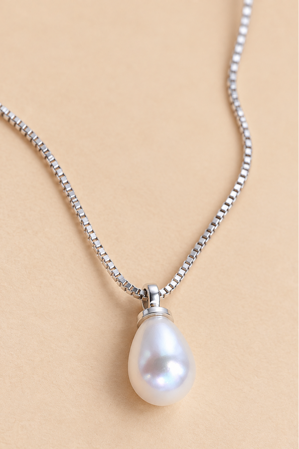 Collier Minimaliste Pendentif Perle