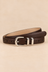 Ceinture Fine Boucle Argentée
