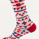 Socks Playful Geometric Pattern - Onze Montreal White Onze Montreal