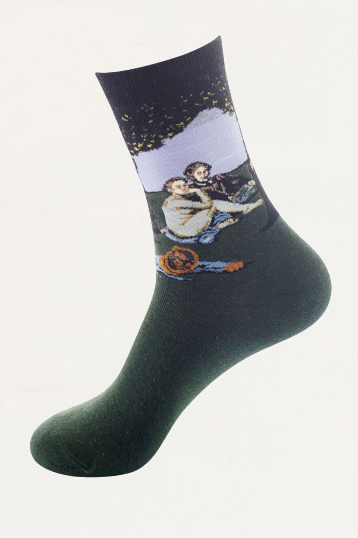 Socks The Luncheon On The Grass Green - Onze Montreal Green Onze Montreal