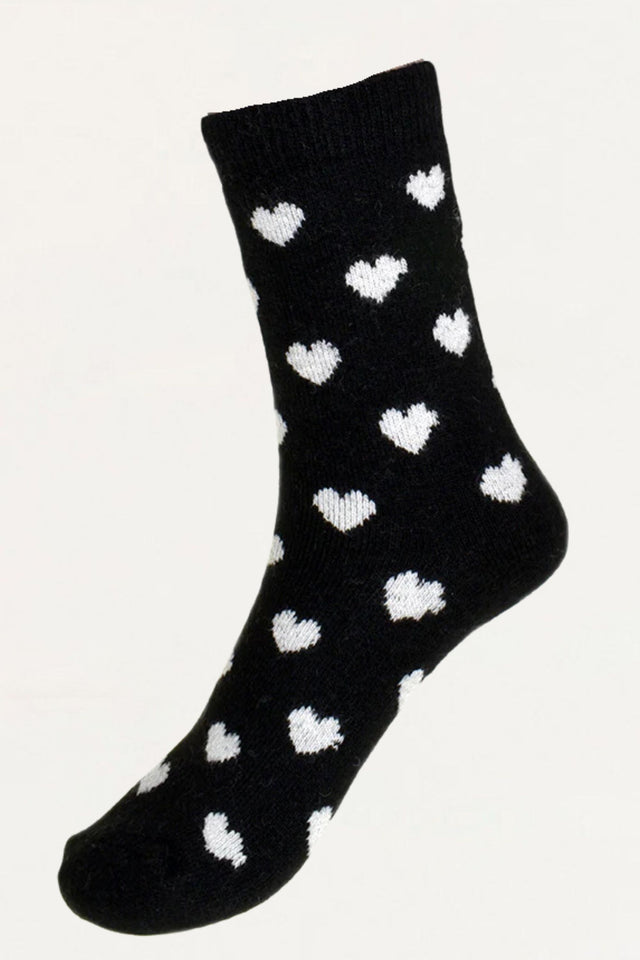 Socks Hearts Motif