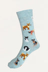 Socks Dogs Motif Blue