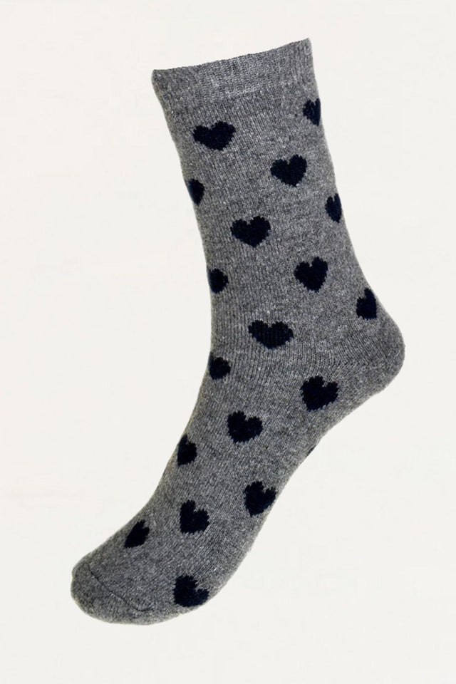 Socks Hearts Motif