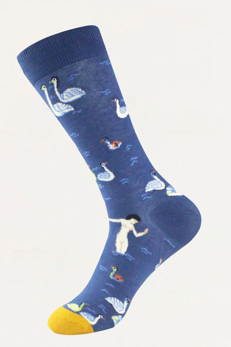 Socks Woman Bathing Navy - Onze Montreal Blue Onze Montreal