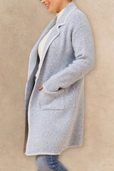 Solana Knit Cardigan Long Open-Front