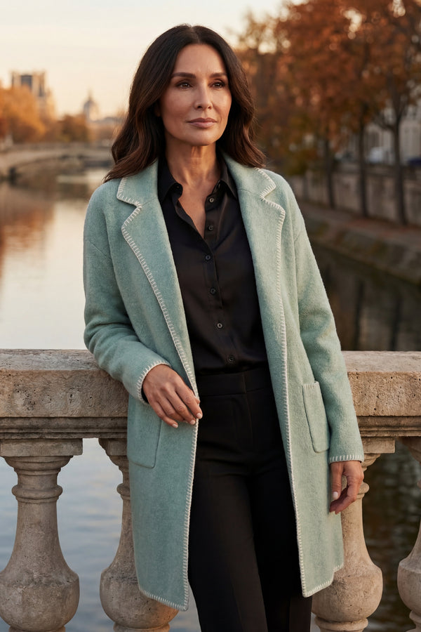 Solana Knit Cardigan Long Open-Front