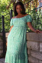 Sylvie Midi Dress On-Off Shoulders