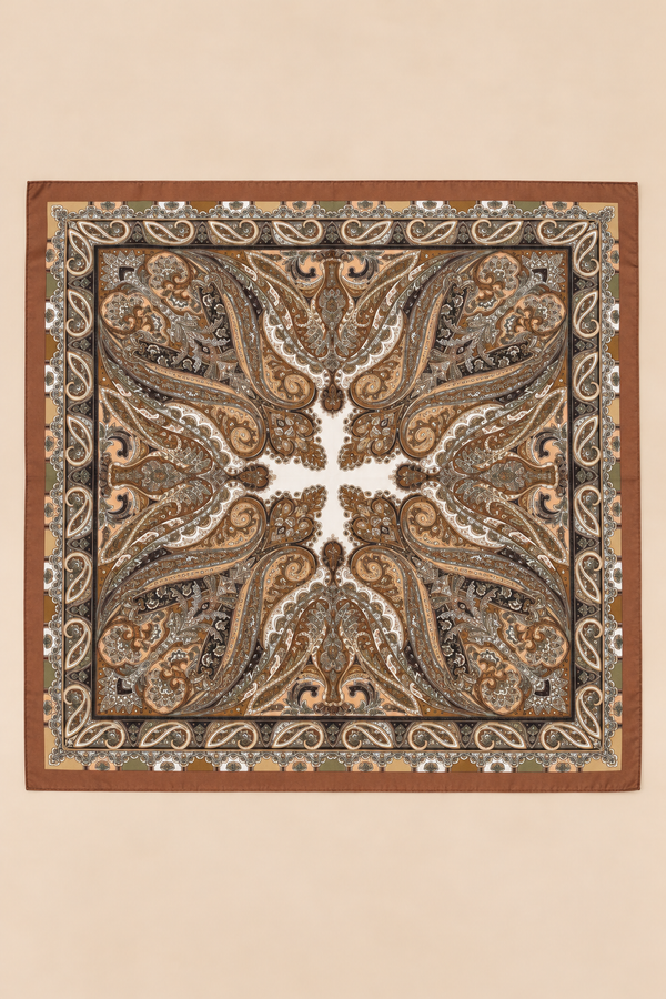 Foulard Carré Motif Floral 
