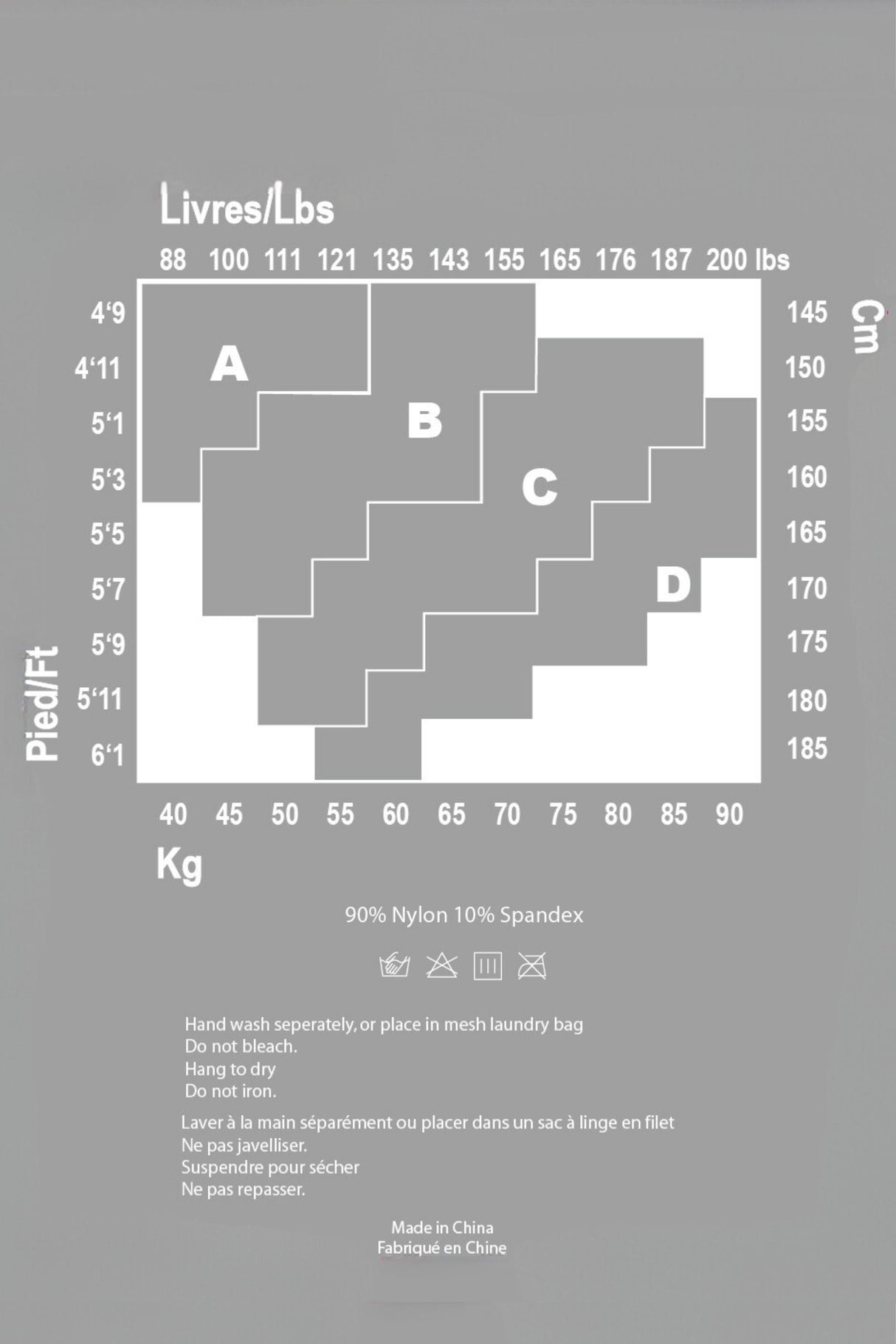 Tights Opaque Stockings + Mesh Laundry Bag - Onze Montreal Black / A Annick