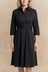 Tessa Robe chemise torsade devant coupe évasée 