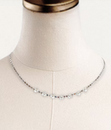 Collier chaîne à petites fleurs - Argent