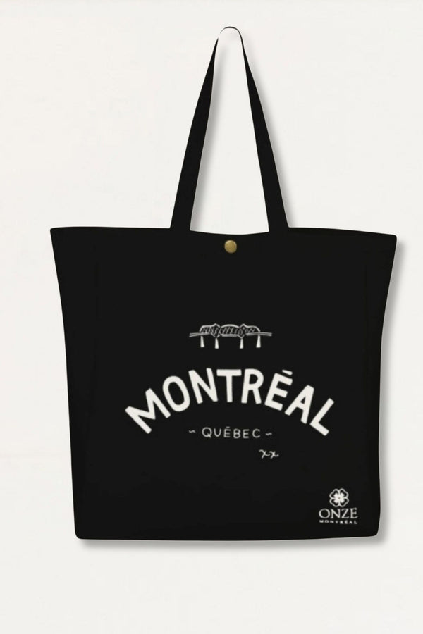 Tote Bag Montreal Quebec Illustration Canvas