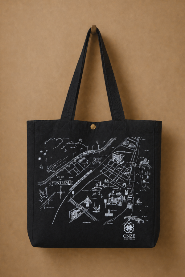 Carte Montréal Illustration Sac Tote Cabas