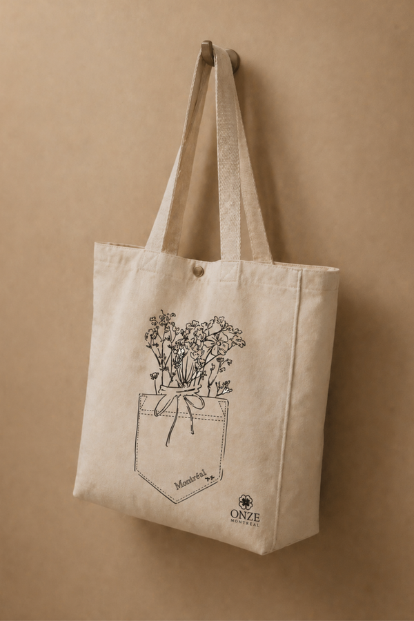Fleurs Dans Ma Poche Sac Tote Cabas Montreal