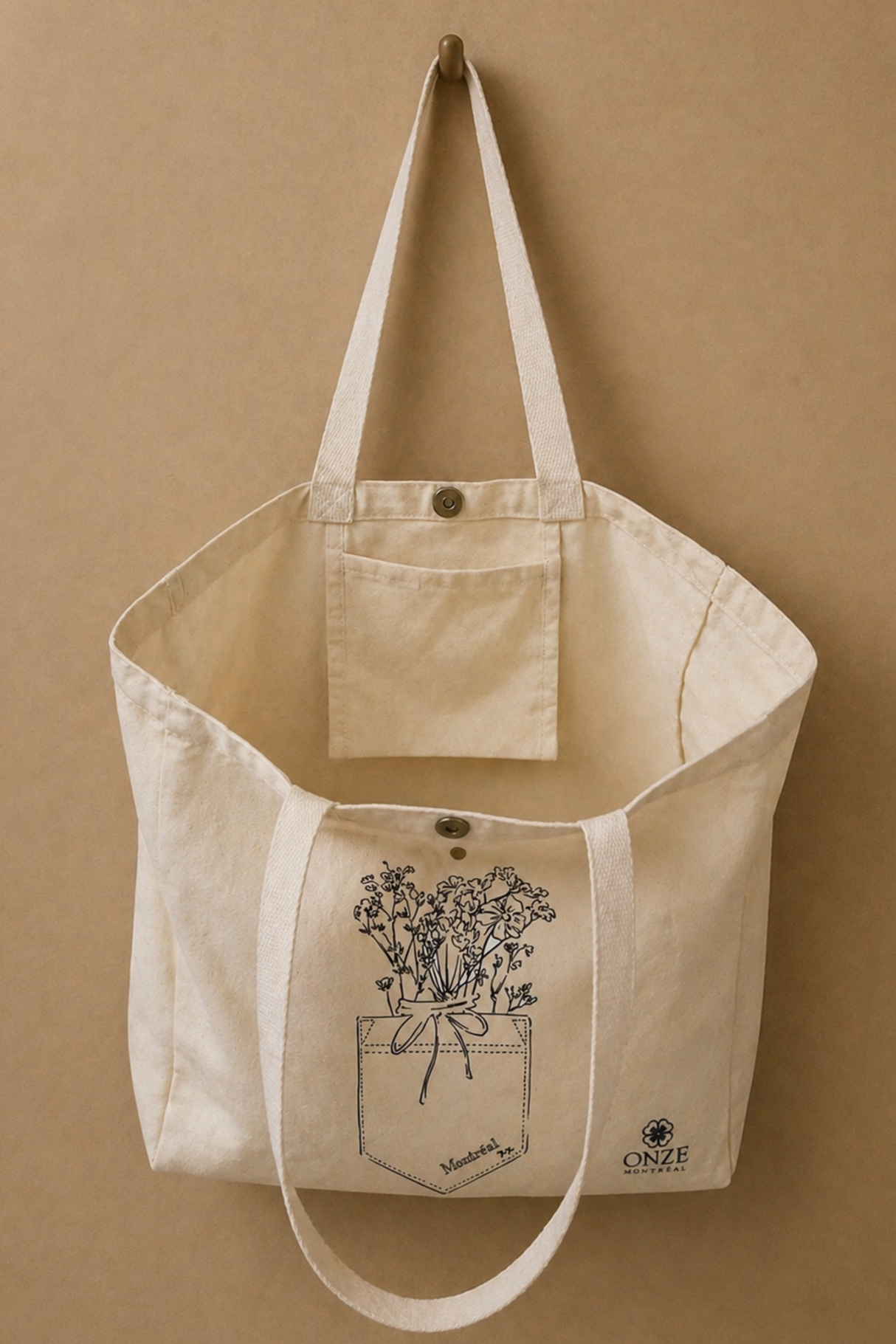 Fleurs Dans Ma Poche Sac Tote Cabas Montreal