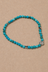 Bracelet Perles Turquoise Charm Argentée