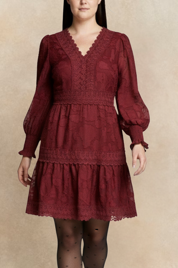 Robe bohème en dentelle Edith