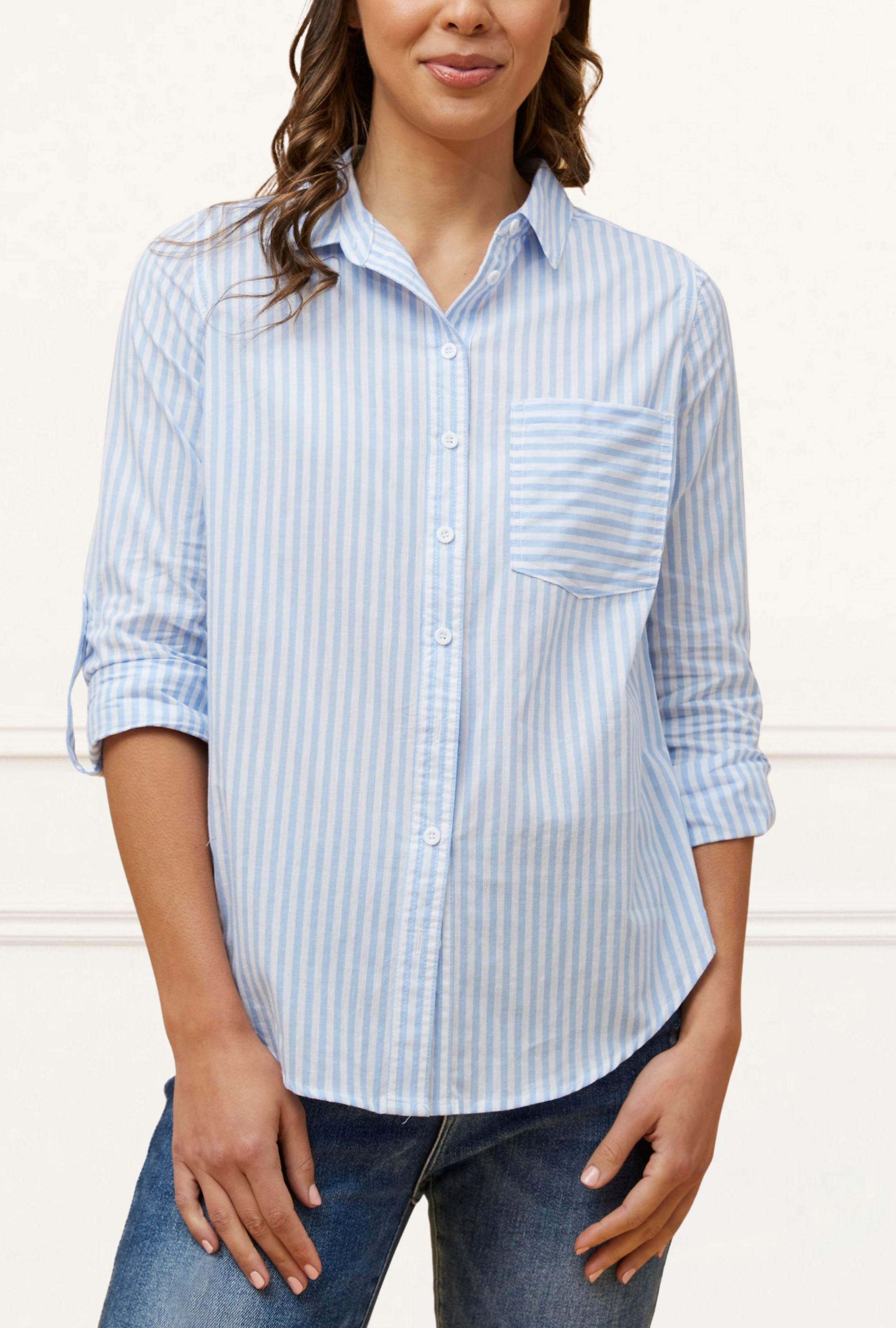 Irene Shirt Vertical Striped Long Sleeve - Onze Montreal