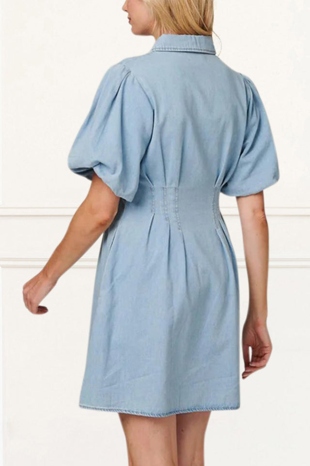 Viviane-Soft-Wash-Denim-Shirt-Dress-Short-Sleeve-7