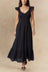 Willow Robe Longue Smockée Volants