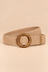 Ceinture Tressée Boucle Ronde