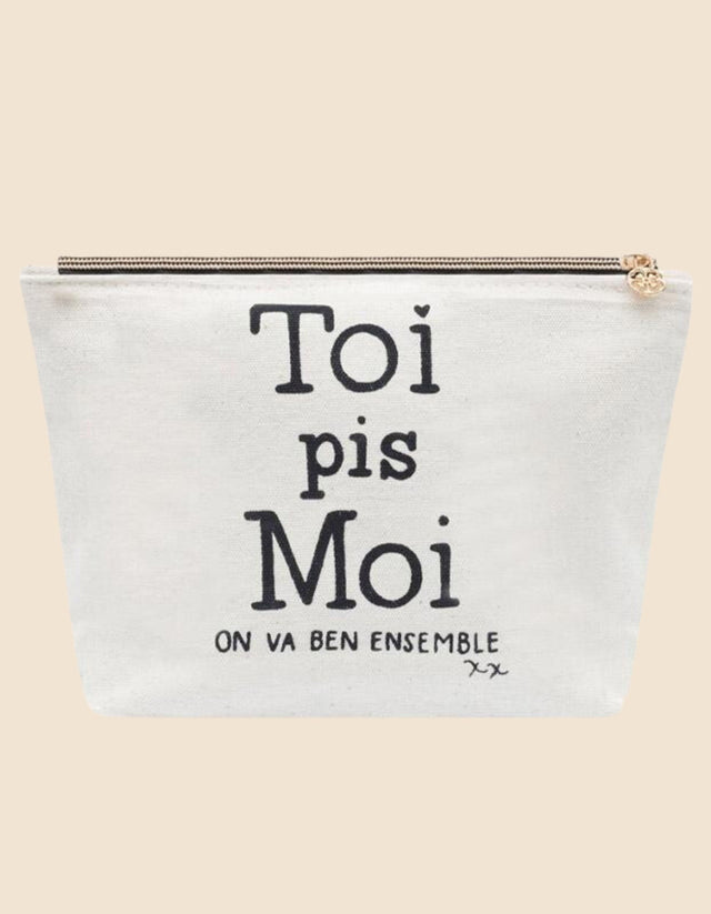 You & I Pouch Natural Canvas - Onze Montreal