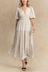 Zoe Tiered Puff Sleeve Midi Dress