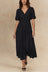 Zoe Tiered Puff Sleeve Midi Dress