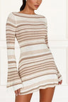 Abigail Mini Knit Dress Slim Fit Long Sleeves