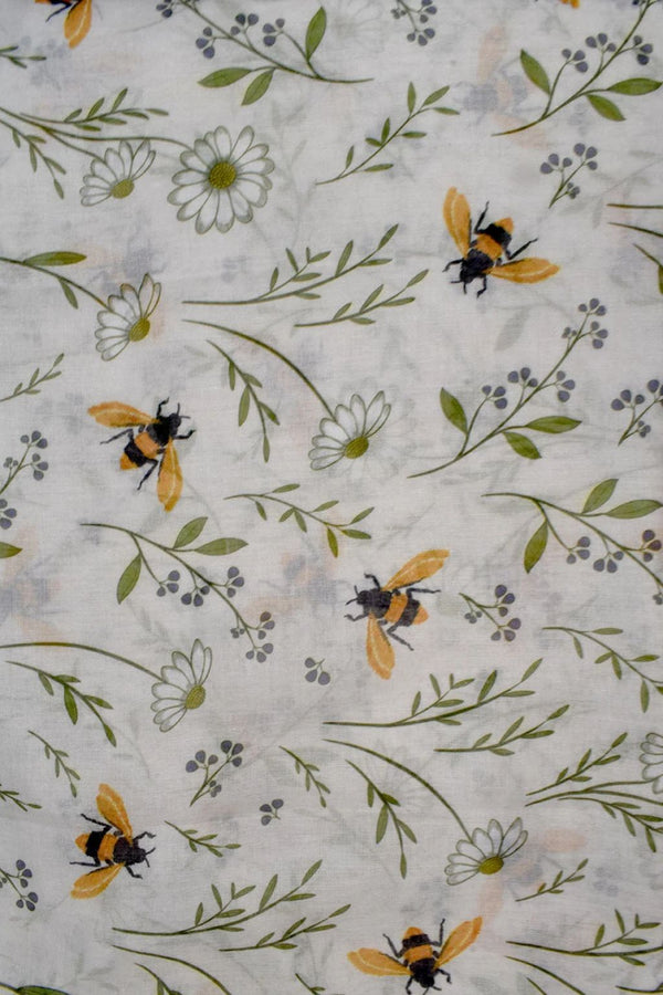 Scarf Bees & Flowers