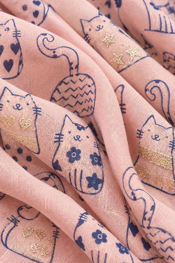 Foulard Léger Motif Chats