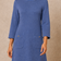 Bessie blue knit pocket dress approved front view