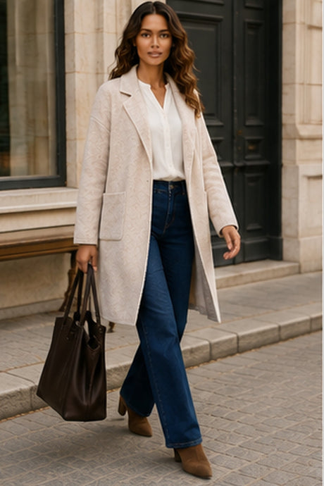 Solana Knit Cardigan Long Open-Front