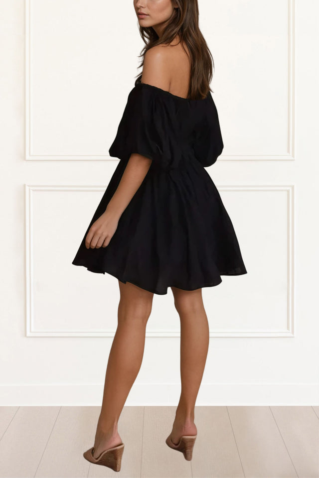 Courtney Mini Pouf Dress Strapless Fit & Flare