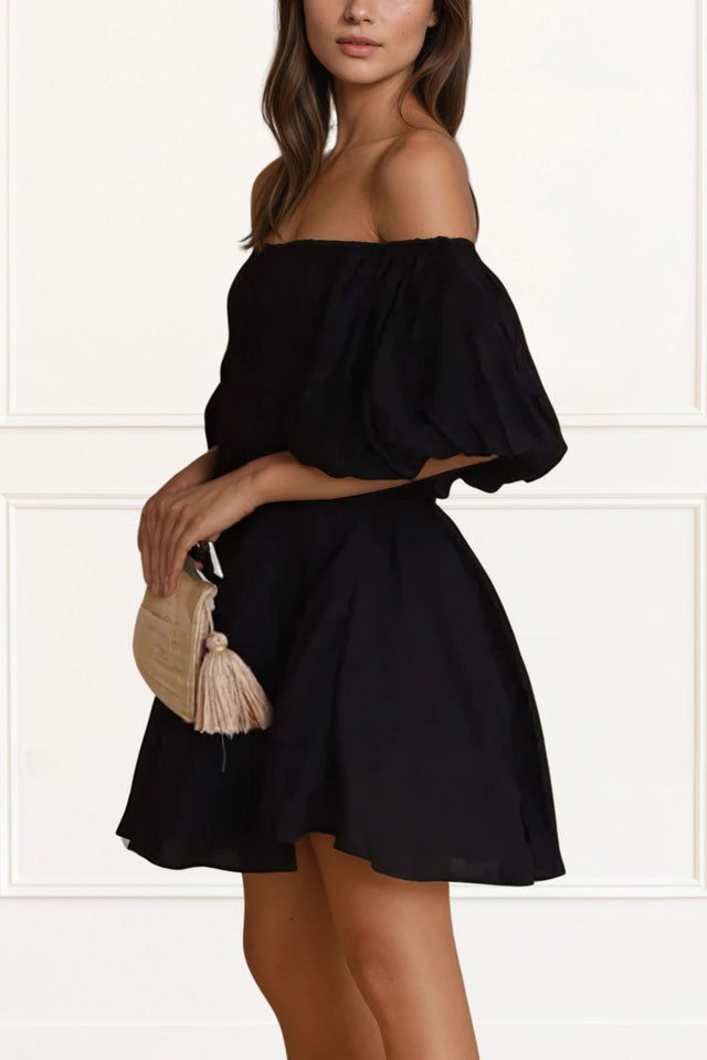 Courtney Mini Pouf Dress Strapless Fit & Flare