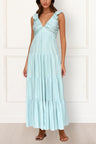 Dakota Maxi Dress V-Neck Shoulder Straps Solid