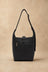 Jaime 2-in-1 Hobo Bag in black – back zipper pocket and adjustable strap